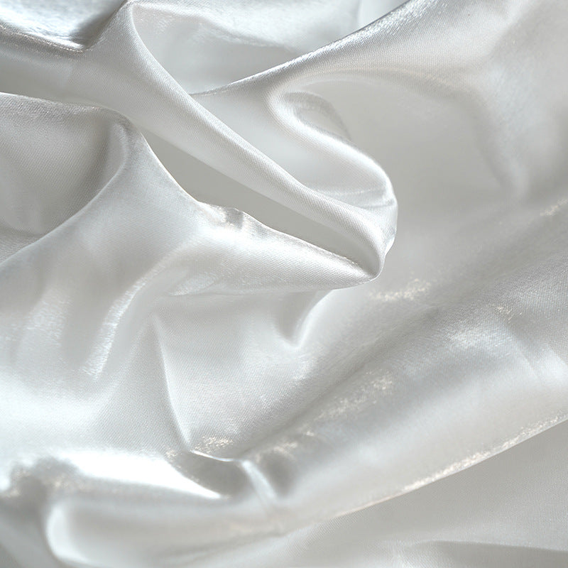 Structured Liquid Crystal Satin Fabric , by the Yard