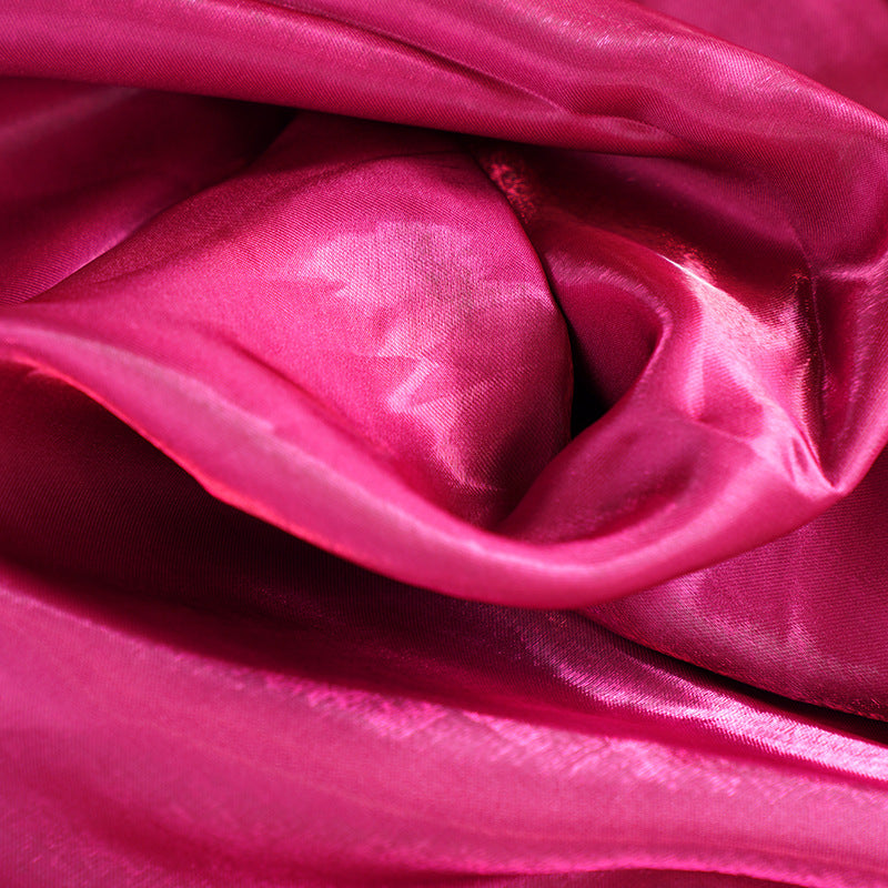 Structured Liquid Crystal Satin Fabric , by the Yard