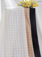 Cannage Motif Lace Fabric – 3 Colors Available, Sold by the Yard