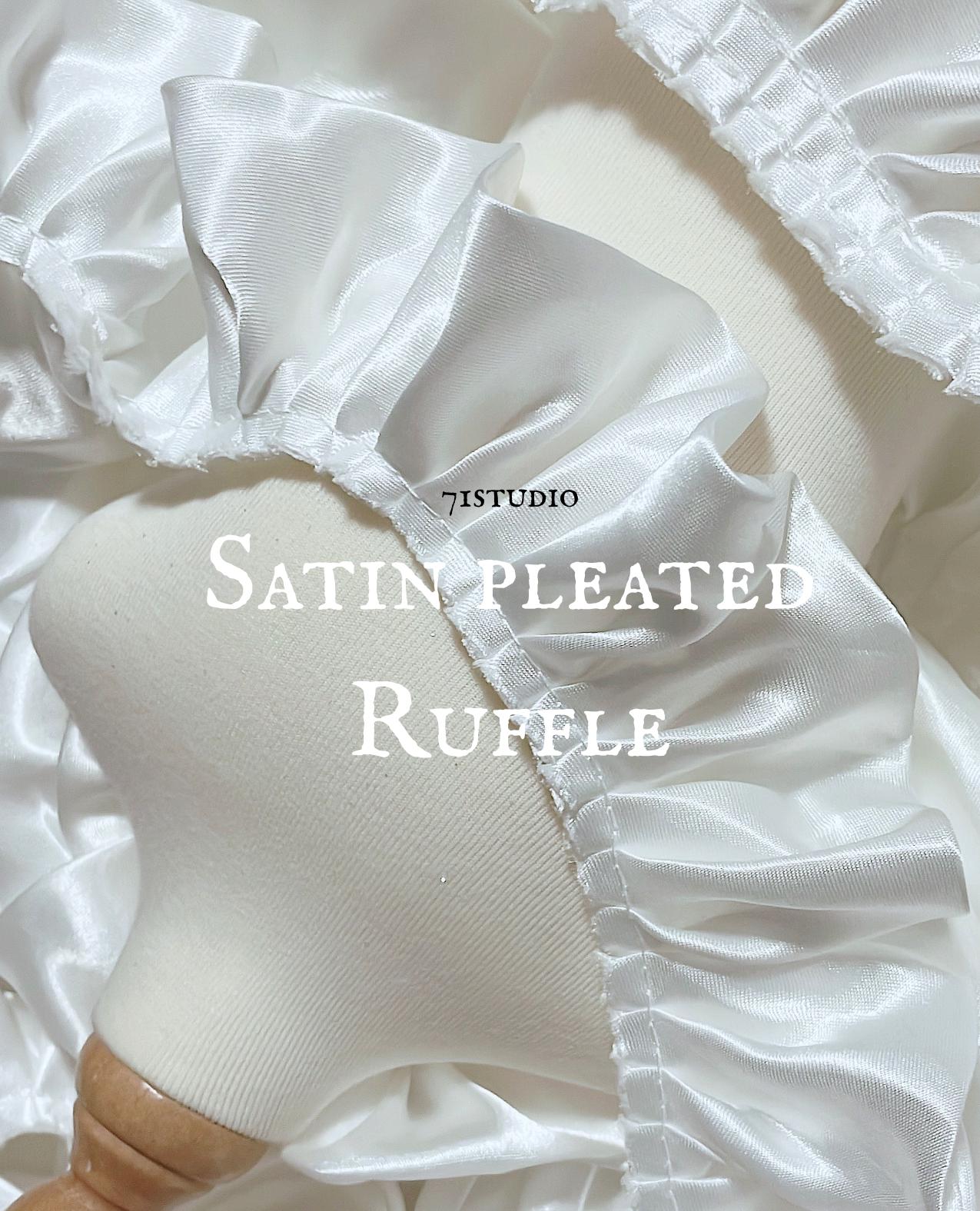 5cm / 8cm Satin Pleated Ruffle Trim for Sewing – Sold by the Meter