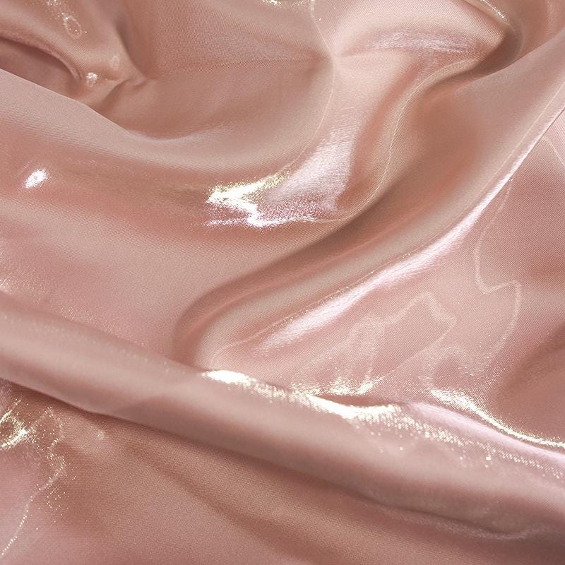 Structured Liquid Crystal Satin Fabric , by the Yard