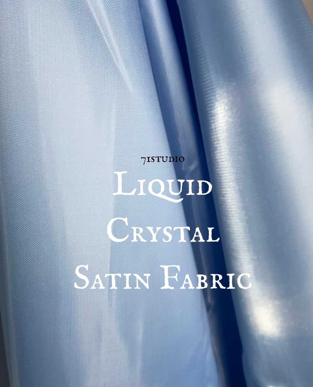 Structured Liquid Crystal Satin Fabric , by the Yard