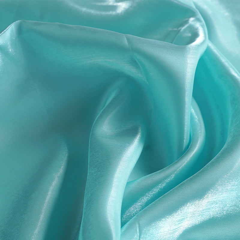 Structured Liquid Crystal Satin Fabric , by the Yard