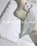Vintage White Cotton Embroidered Lace Trim 7cm - Sold by the Meter