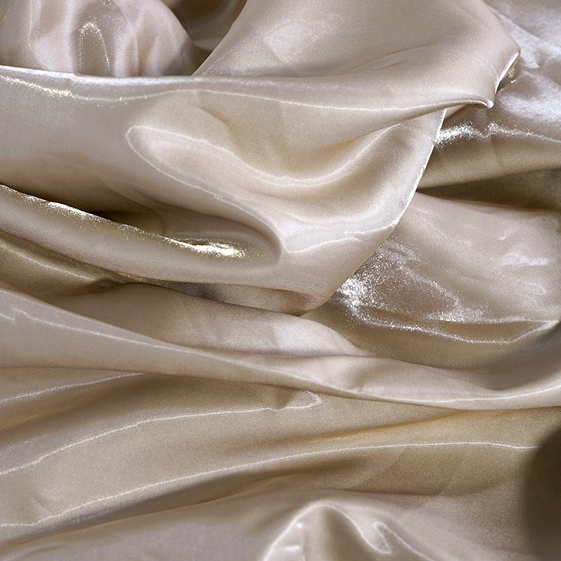 Structured Liquid Crystal Satin Fabric , by the Yard